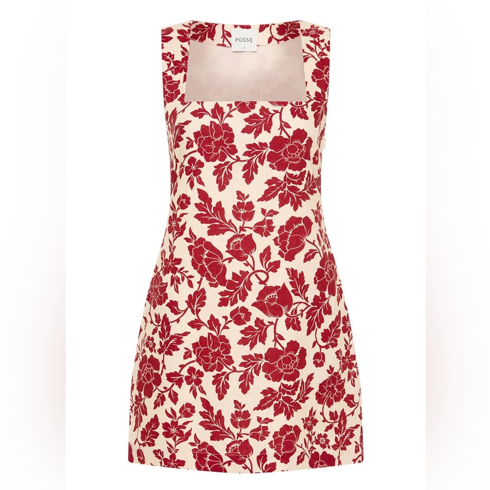 NWT Posse Alice Mini Dress in Scarlet Bloom